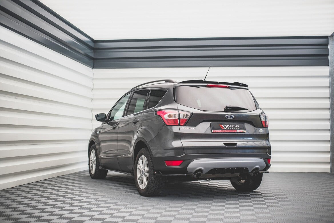 Heckansatz Diffusor passend für Ford Escape Mk3 schwarz Hochglanz