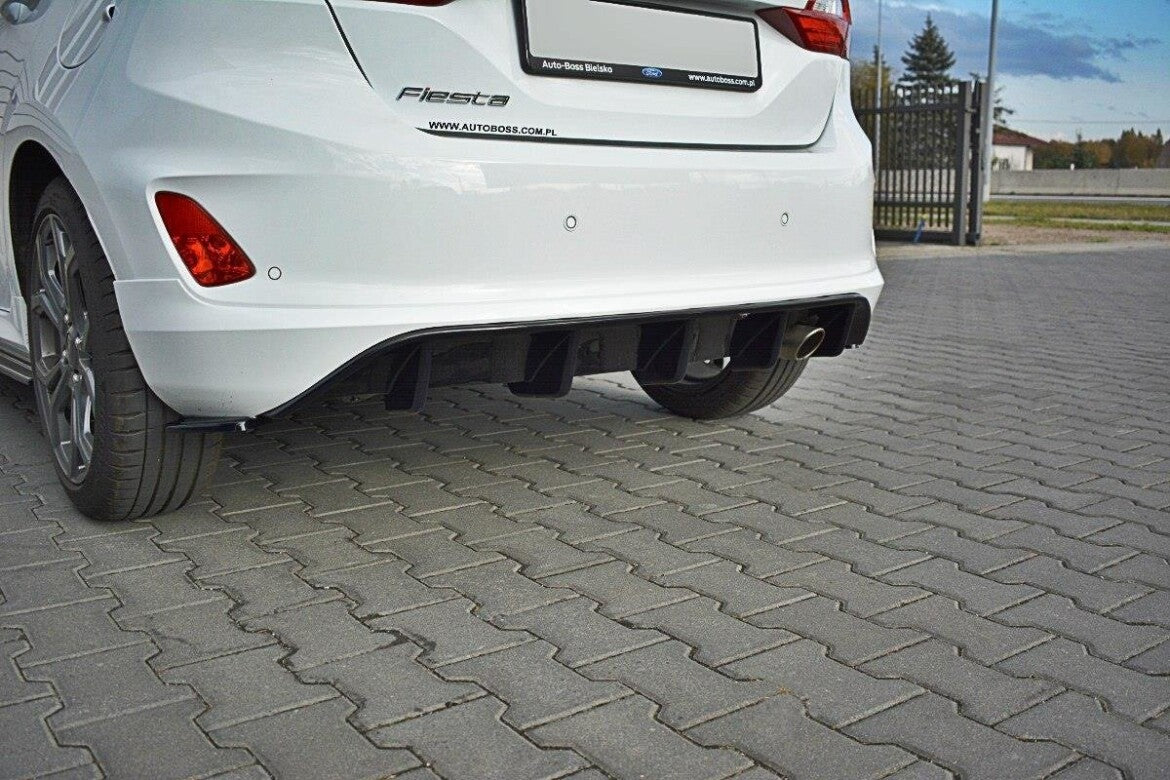 Heckansatz Diffusor passend für Ford Fiesta Mk8 ST-Line Carbon Look