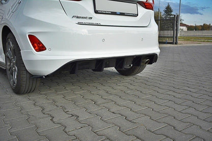 Heckansatz Diffusor passend für Ford Fiesta Mk8 ST-Line Carbon Look
