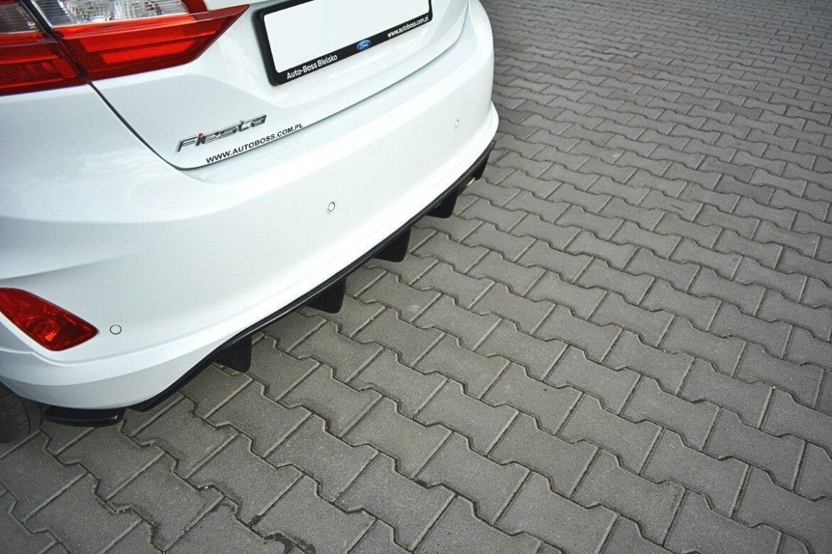 Heckansatz Diffusor passend für Ford Fiesta Mk8 ST-Line Carbon Look