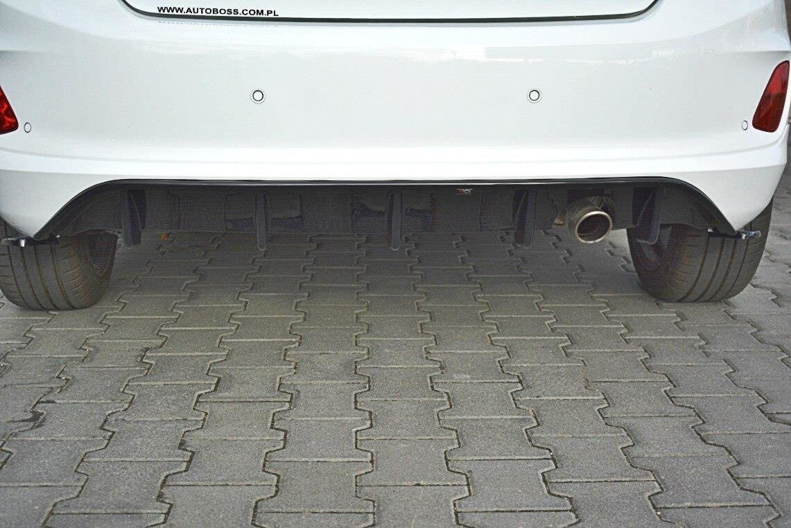 Heckansatz Diffusor passend für Ford Fiesta Mk8 ST-Line Carbon Look
