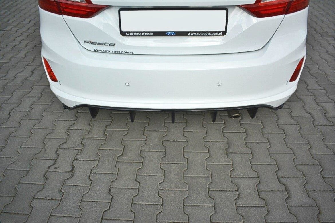 Heckansatz Diffusor passend für Ford Fiesta Mk8 ST-Line Carbon Look
