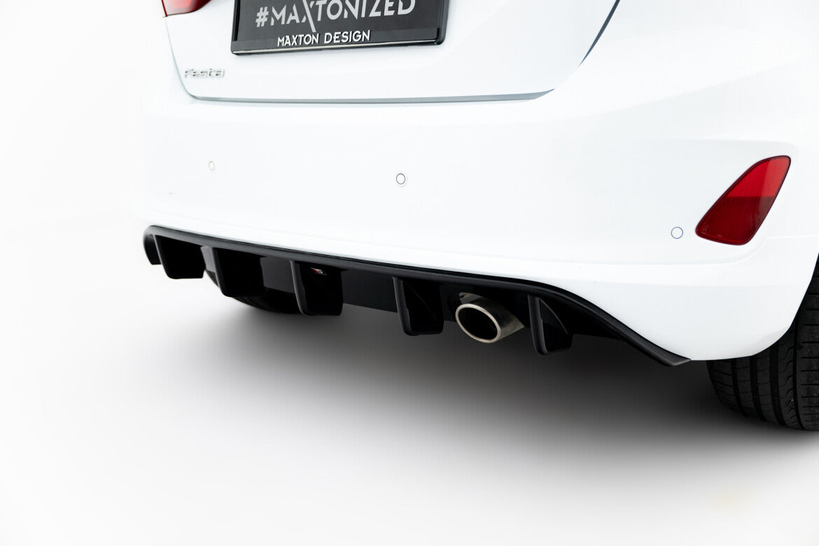 Heckansatz Diffusor passend für Ford Fiesta Mk8 ST-Line schwarz Hochglanz