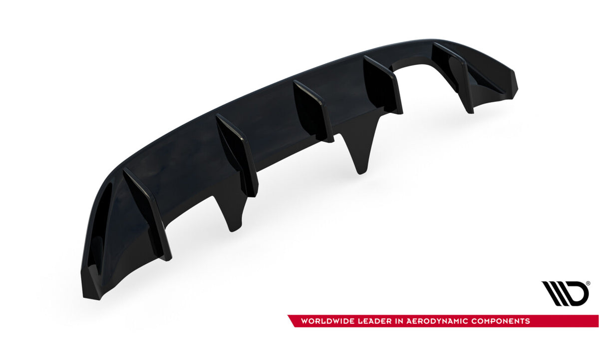 Heckansatz Diffusor passend für Ford Fiesta Mk8 ST-Line schwarz Hochglanz
