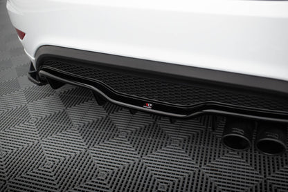 Heckansatz Diffusor passend für Ford Fiesta ST (3-Türige version) Mk7 FL schwarz Hochglanz
