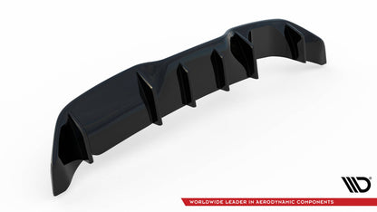 Heckansatz Diffusor passend für Ford Fiesta ST (3-Türige version) Mk7 FL schwarz Hochglanz