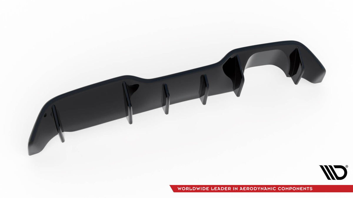 Heckansatz Diffusor passend für Ford Fiesta ST (3-Türige version) Mk7 FL schwarz Hochglanz