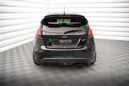 Heckansatz Diffusor passend für Ford Fiesta ST (5-Türige version) Mk7 FL schwarz Hochglanz