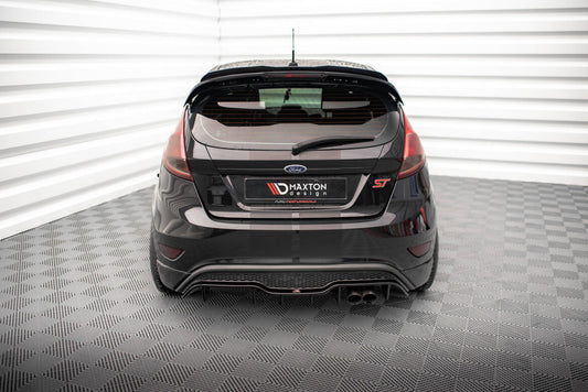 Heckansatz Diffusor passend für Ford Fiesta ST (5-Türige version) Mk7 FL schwarz Hochglanz