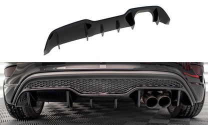 Heckansatz Diffusor passend für Ford Fiesta ST (5-Türige version) Mk7 FL schwarz Hochglanz