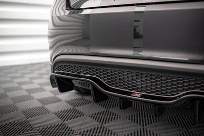 Heckansatz Diffusor passend für Ford Fiesta ST (5-Türige version) Mk7 FL schwarz Hochglanz