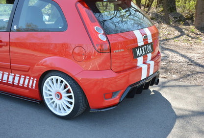 Heckansatz Diffusor passend für Ford Fiesta ST Mk6 schwarz Hochglanz