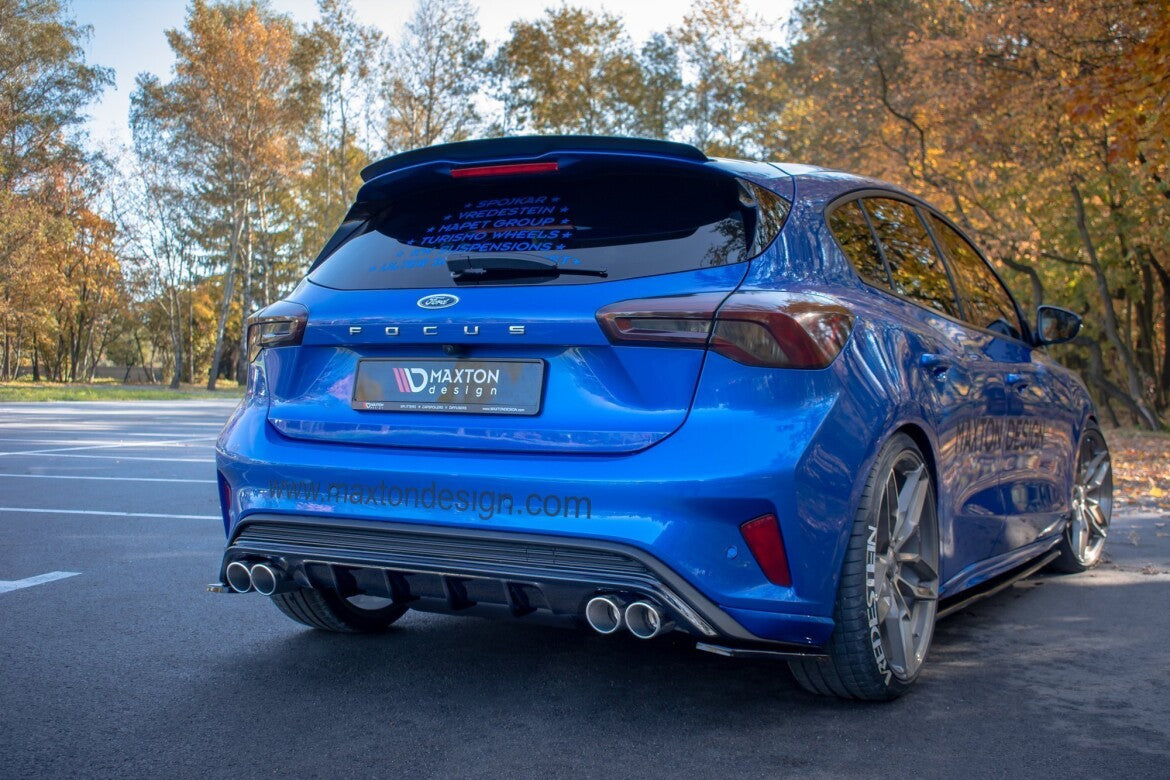 Heckansatz Diffusor passend für Ford Focus Hatchabck ST-Line schwarz Hochglanz