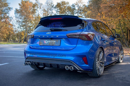 Heckansatz Diffusor passend für Ford Focus Hatchabck ST-Line schwarz Hochglanz
