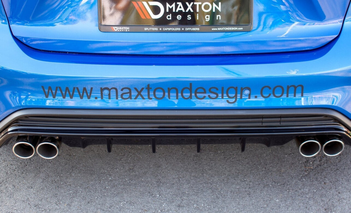 Heckansatz Diffusor passend für Ford Focus Hatchabck ST-Line schwarz Hochglanz