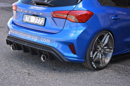 Heckansatz Diffusor passend für Ford Focus Hatchabck ST-Line schwarz Hochglanz