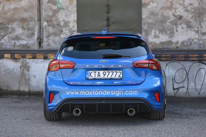 Heckansatz Diffusor passend für Ford Focus Hatchabck ST-Line schwarz Hochglanz