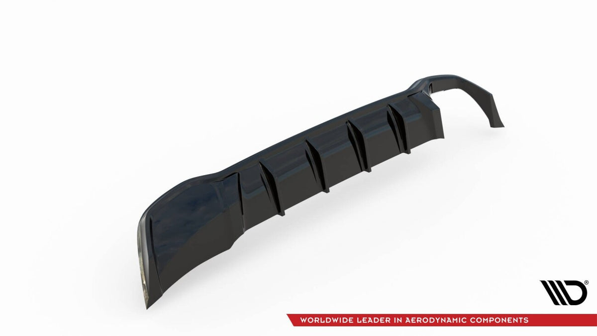 Heckansatz Diffusor passend für Ford Focus ST-Line Kombi Mk4 schwarz Hochglanz