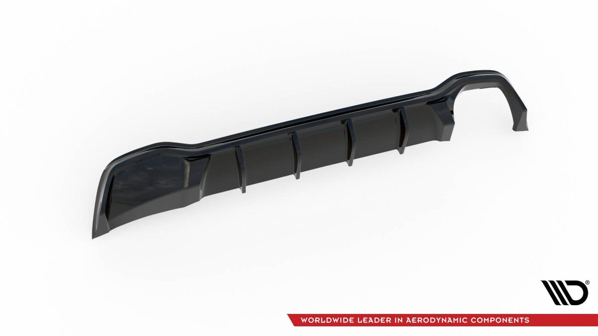 Heckansatz Diffusor passend für Ford Focus ST-Line Kombi Mk4 schwarz Hochglanz