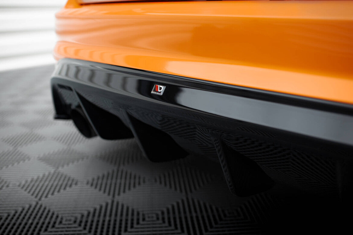 Heckansatz Diffusor passend für Ford Focus ST Mk2 FL schwarz Hochglanz