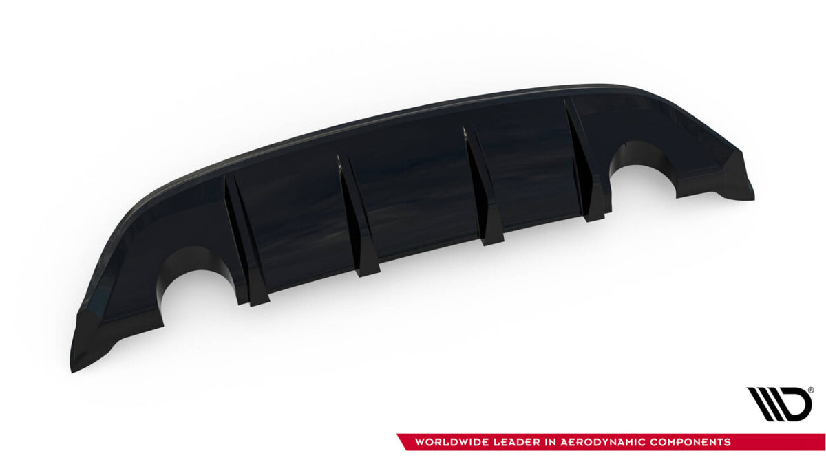 Heckansatz Diffusor passend für Ford Focus ST Mk2 FL schwarz Hochglanz