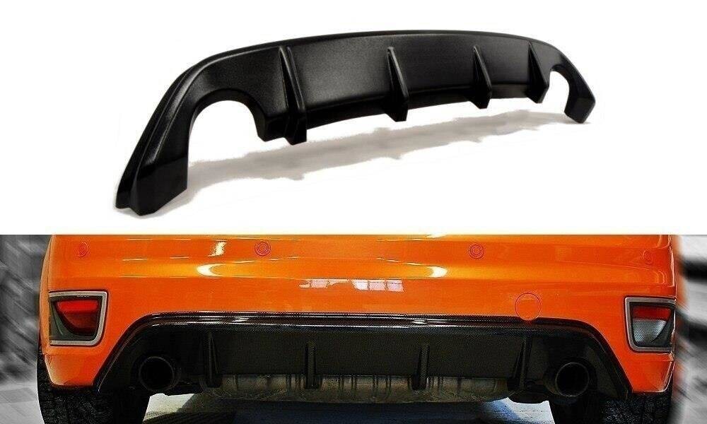 Heckansatz Diffusor passend für Ford Focus ST Mk2 schwarz Hochglanz