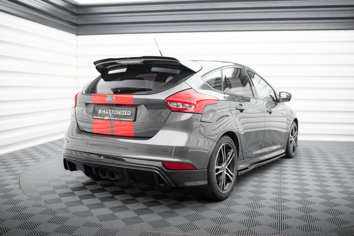 Heckansatz Diffusor passend für Ford Focus ST Mk3 FL (RS-Look) schwarz Hochglanz