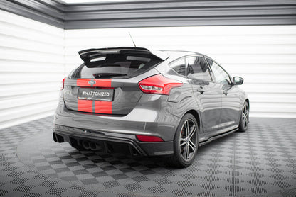 Heckansatz Diffusor passend für Ford Focus ST Mk3 FL (RS-Look) schwarz Hochglanz