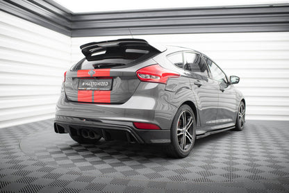 Heckansatz Diffusor passend für Ford Focus ST Mk3 FL (RS-Look) schwarz Hochglanz