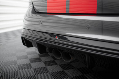 Heckansatz Diffusor passend für Ford Focus ST Mk3 FL (RS-Look) schwarz Hochglanz