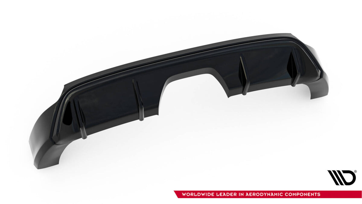 Heckansatz Diffusor passend für Ford Focus ST Mk3 FL (RS-Look) schwarz Hochglanz