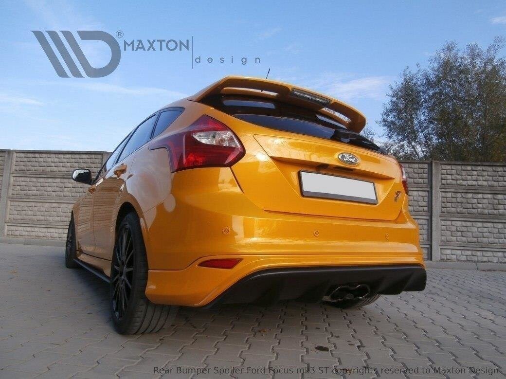 Heckansatz Diffusor passend für Ford Focus ST Mk3 (RS Look) ABS Kunststoff