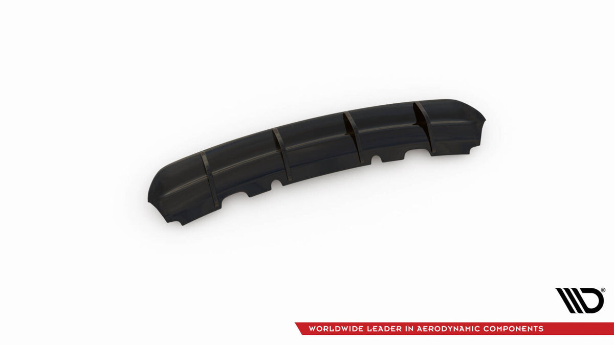 Heckansatz Diffusor passend für Ford Mondeo Mk5 schwarz Hochglanz