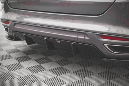 Heckansatz Diffusor passend für Ford Mondeo ST-Line Mk5 FL schwarz Hochglanz