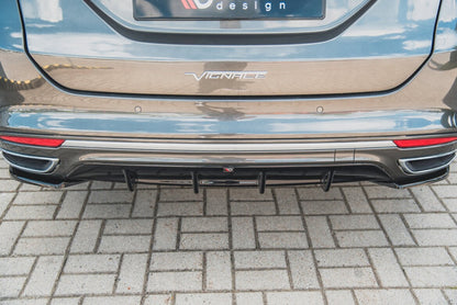 Heckansatz Diffusor passend für Ford Mondeo Vignale Mk5 FL Carbon Look