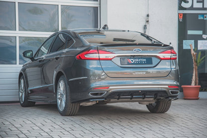 Heckansatz Diffusor passend für Ford Mondeo Vignale Mk5 FL schwarz Hochglanz