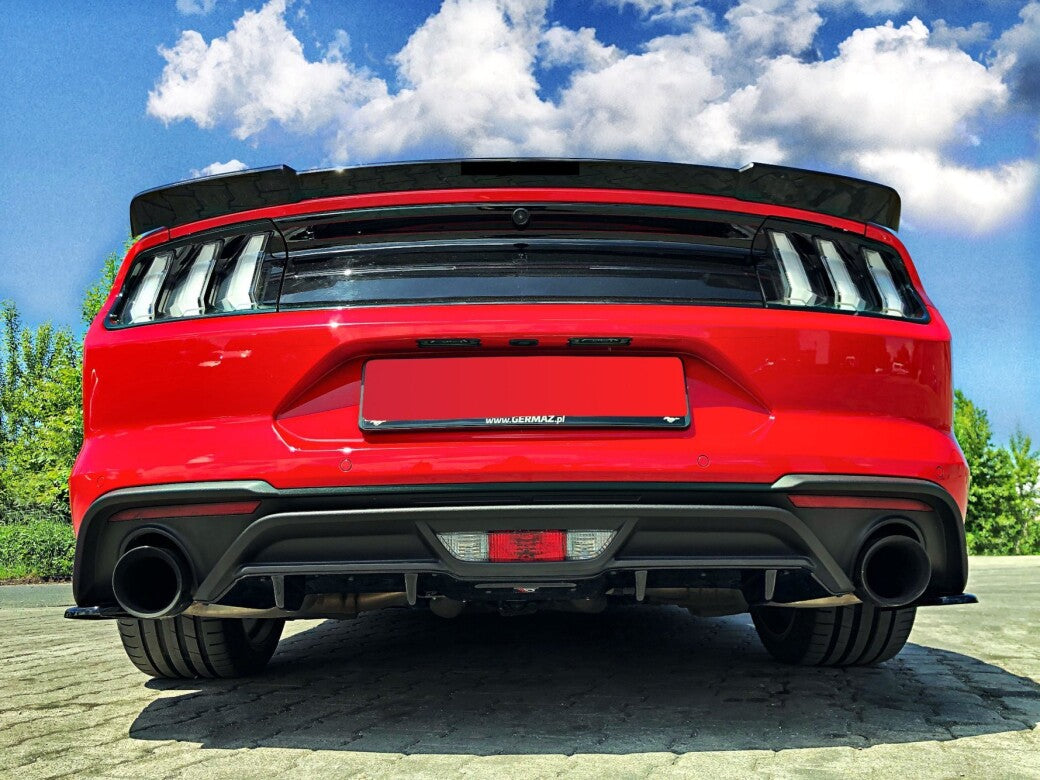 Heckansatz Diffusor passend für Ford Mustang Mk. 6 FL schwarz Hochglanz