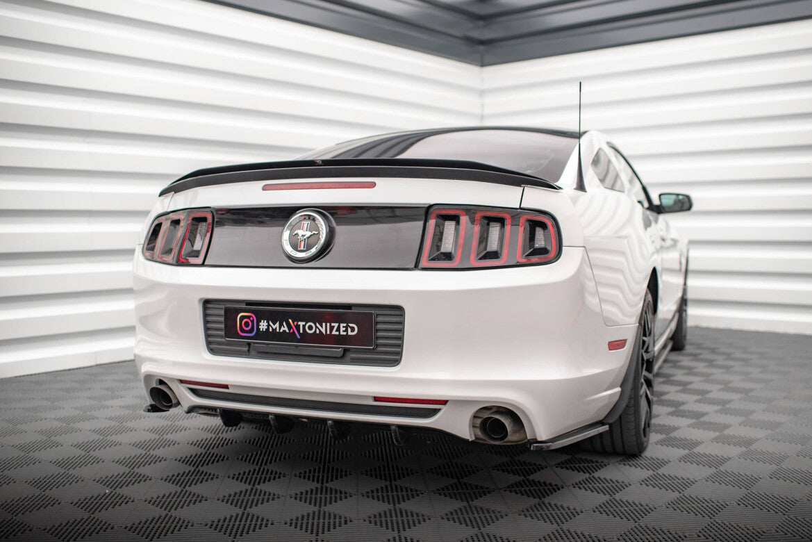 Heckansatz Diffusor passend für Ford Mustang Mk5 FL schwarz Hochglanz
