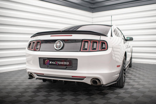 Heckansatz Diffusor passend für Ford Mustang Mk5 FL schwarz Hochglanz
