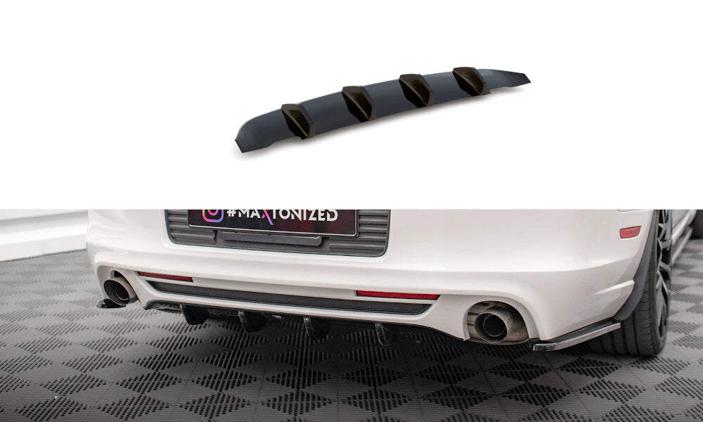 Heckansatz Diffusor passend für Ford Mustang Mk5 FL schwarz Hochglanz