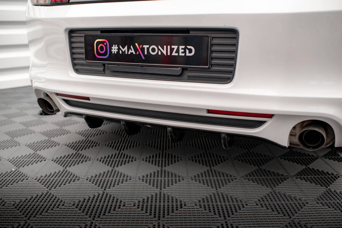 Heckansatz Diffusor passend für Ford Mustang Mk5 FL schwarz Hochglanz
