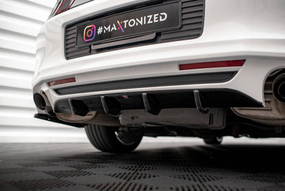 Heckansatz Diffusor passend für Ford Mustang Mk5 FL schwarz Hochglanz