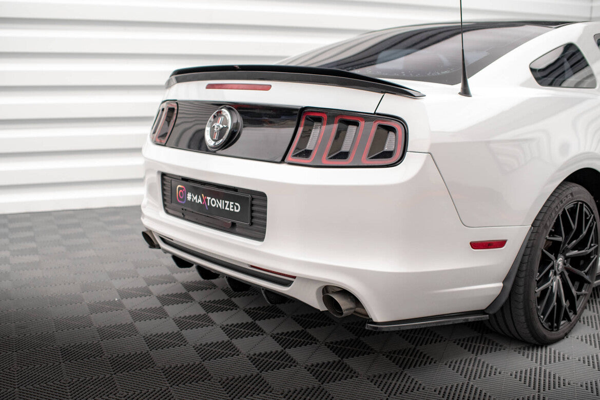 Heckansatz Diffusor passend für Ford Mustang Mk5 FL schwarz Hochglanz