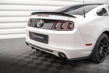 Heckansatz Diffusor passend für Ford Mustang Mk5 FL schwarz Hochglanz