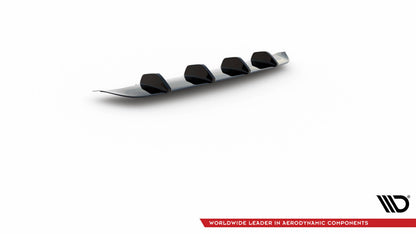 Heckansatz Diffusor passend für Ford Mustang Mk5 FL schwarz Hochglanz