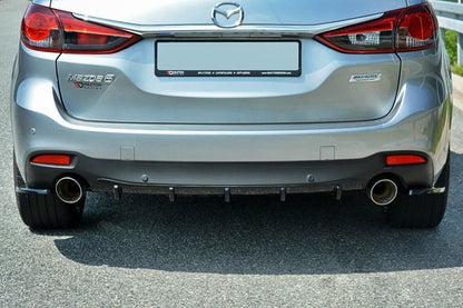 Heckansatz Diffusor passend für Mazda 6 GJ (Mk3) schwarz Hochglanz