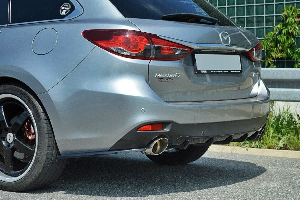 Heckansatz Diffusor passend für Mazda 6 GJ (Mk3) schwarz Hochglanz