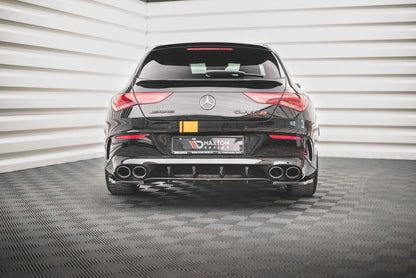 Heckansatz Diffusor passend für Mercedes-AMG CLA 35 Aero / 45 Aero C118 schwarz Hochglanz