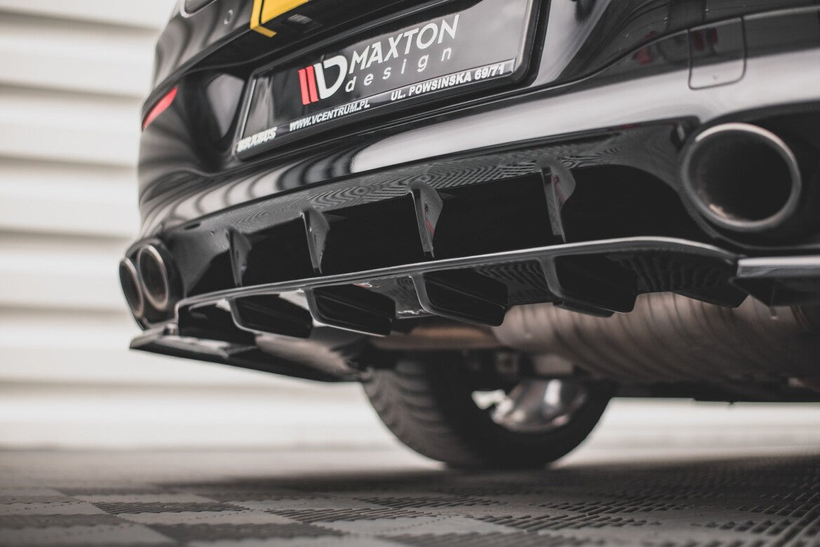 Heckansatz Diffusor passend für Mercedes-AMG CLA 35 Aero / 45 Aero C118 schwarz Hochglanz