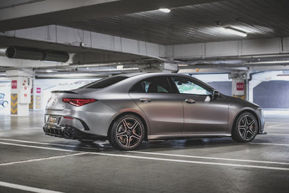 Heckansatz Diffusor passend für Mercedes-AMG CLA 35 Aero / 45 Aero C118 schwarz Hochglanz